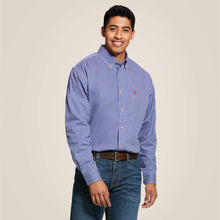 Load image into Gallery viewer, Mens Fire Resistant Button Up Shirt - Ariat - Cobalt