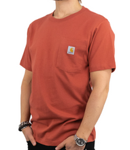 Load image into Gallery viewer, Mens Pocket T-shirt Short Sleeve - Carhartt - Terracotta