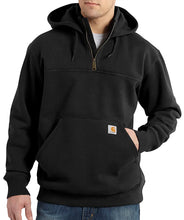 Load image into Gallery viewer, Rain Defender Loose Fit Heavyweight Quarter Zip Hoodie - Carhartt - Black
