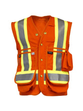 Load image into Gallery viewer, High Visibility Flame Resistant Surveyor Vest - IFR - Orange