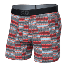 Load image into Gallery viewer, Mens Quest Mesh Boxer Brief - SAXX - Asher Stripe Red