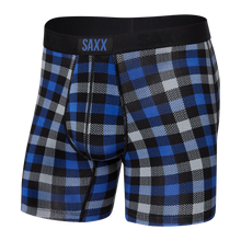 Load image into Gallery viewer, Mens Vibe Super Soft Boxer Brief - SAXX - Blue Flannel