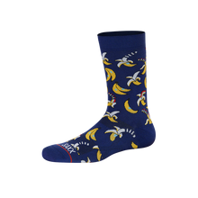 Load image into Gallery viewer, Mens Crew Socks - SAXX - Banana Navy