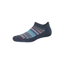 Load image into Gallery viewer, Mens Low Show Socks - SAXX - Grey with Pattern - Side