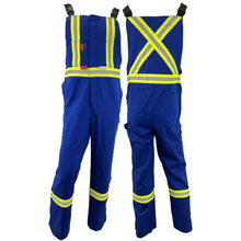 Load image into Gallery viewer, Fire Resistant Hi Viz Summer Bibs - Atlas - Blue