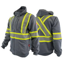 Load image into Gallery viewer, Mens Fire Resistant Hoodie Hi Vis - Atlas - Grey
