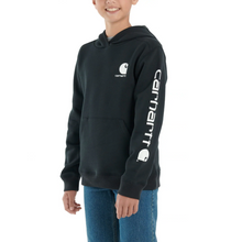 Load image into Gallery viewer, Kids Long Sleeve Graphic Sweatshirt - Carhartt - Black