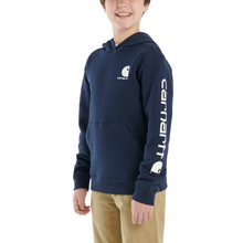 Load image into Gallery viewer, Kids Long Sleeve Graphic Sweatshirt - Carhartt - Navy