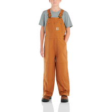 Load image into Gallery viewer, Youth Duck Bib Coverall - Carhartt - Brown - Front