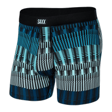Load image into Gallery viewer, Mens Daytripper Boxer Brief - SAXX - Teal Frequency Stripe