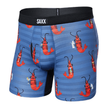 Load image into Gallery viewer, Mens Drop Temp Boxer Brief - SAXX - Shrimp Cocktail Navy - Front