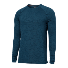 Load image into Gallery viewer, Mens Long Sleeve Shirt - SAXX - Teal Camo