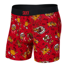 Load image into Gallery viewer, Mens Vibe Super Soft Boxer Brief - SAXX - Dumps and Noods Red - Front
