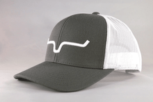 Load image into Gallery viewer, Mens Trucker Hat - Kimes - Charcoal and White