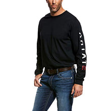 Load image into Gallery viewer, Mens Fire Resistant Roughneck Skull Workshirt - Ariat - Logo - Black