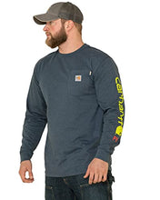 Load image into Gallery viewer, Mens Fire Resistant Midweight Long Sleeve Shirt - Carhartt - Dark Blue