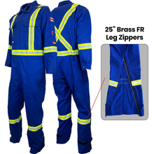 Load image into Gallery viewer, Atlas Guardian® FR/AR Coveralls w/ Leg Zippers 2&quot; Stripes
