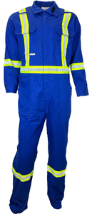 Atlas Guardian® FR/AR Coveralls w/ Leg Zippers 2" Stripes