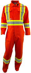 Atlas - 1074OR - 4" Stripes - FR/AR Hi-Viz Coveralls