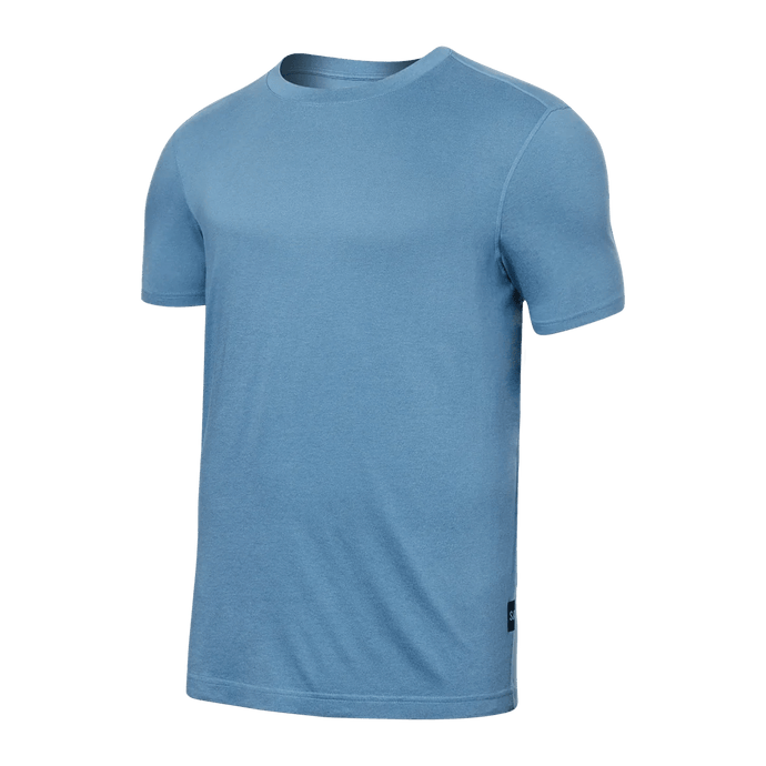 Mens 3Six Five Short Sleeve T-Shirt - SAXX - washed blue - front