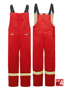 Avenger 9 Oz Bib Pants Red