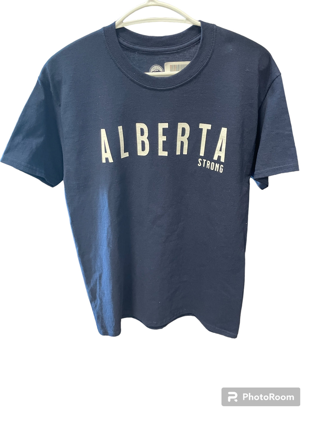 Written Logo T-shirt Tee - Alberta Strong - Blue