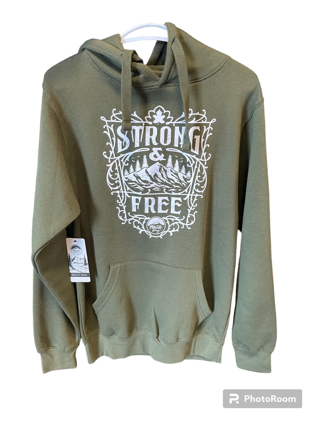 Green Hoodie - Alberta Strong - Strong and Free Hoodie