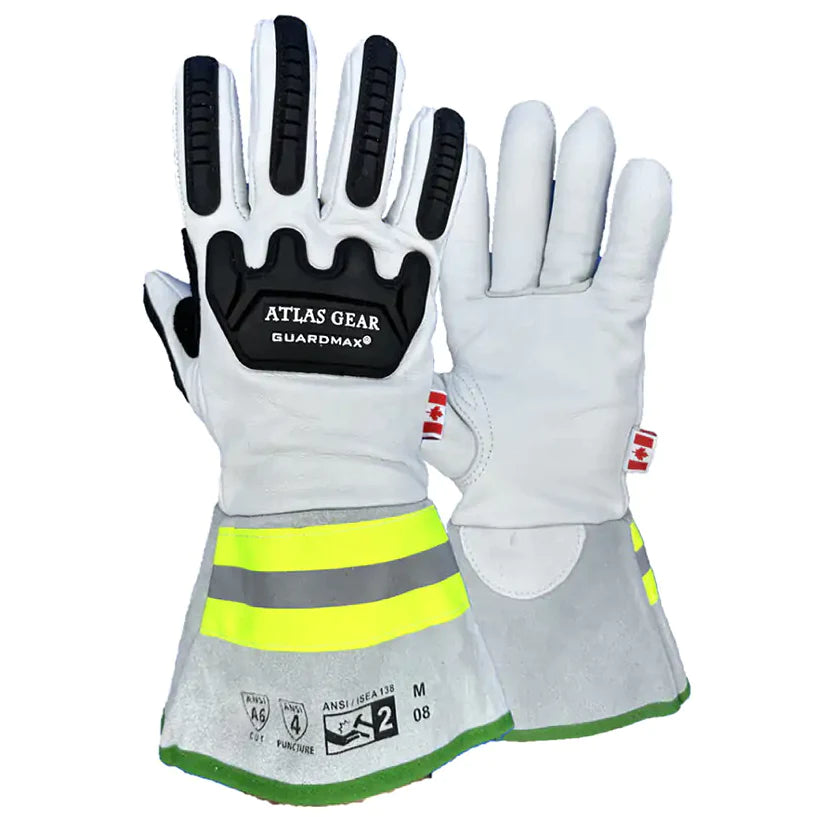 W802 - Guard Max Winter Gloves - Goat Skin Leather - Atlas - White