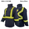 Fire Resistant Insulated Parka - Atlas - Navy - Front and Back