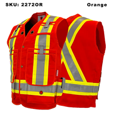 Load image into Gallery viewer, Mens Fire Resistant Surveyor Vest - Atlas - AR Protection - Orange
