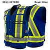 Mens Fire Resistant Surveyor Vest - Atlas - AR Protection - Royal Blue
