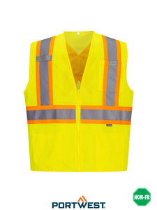 Hi-Vis Contrast Striped Vest - CA101