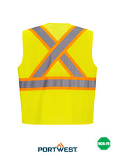 Load image into Gallery viewer, Hi-Vis Contrast Striped Vest - CA101
