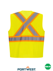 Hi-Vis Contrast Striped Vest - CA101