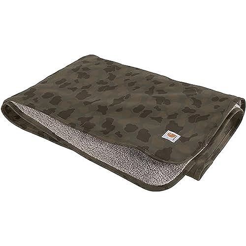 Firm Duck Sherpa Lined Throw Blanket - Carhartt  - Camo