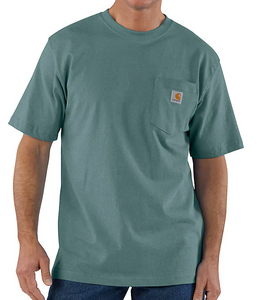 Mens Loose Fit Heavyweight Short-Sleeve Pocket T-Shirt - Carhartt - Sea Pine