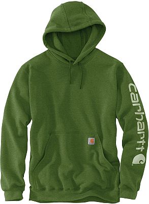 Mens Loose Fit Midweight Logo Sleeve Graphic Hoodie - Carhartt - Green