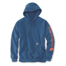 Load image into Gallery viewer, Loose Fit Midweight Logo Sleeve Graphic Hoodie - Carhartt - Marine Blue
