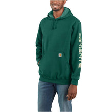 Load image into Gallery viewer, Clearance - Mens Loose Fit Midweight Hoodie - Carhartt - Logo Sleeve - North Woods
