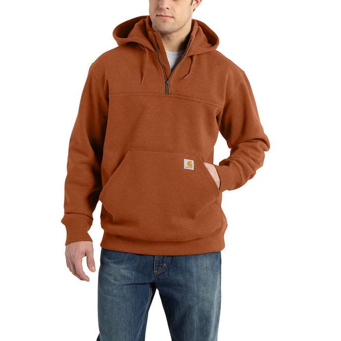 Rain Defender Loose Fit Heavyweight Quarter Zip Hoodie - Carhartt - Rust