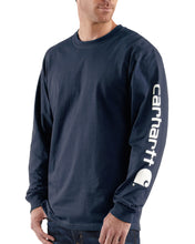 Load image into Gallery viewer, Signature Long Sleeve Shirt - Carhartt - Navy

