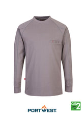 Load image into Gallery viewer, Bizflame Antistatic Crew Neck Grey Front
