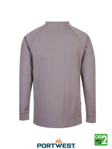 Bizflame Antistatic Crew Neck Grey Back