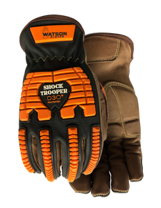 Summer Shock Trooper Gloves D30 - Watson Gloves - Brown and Orange