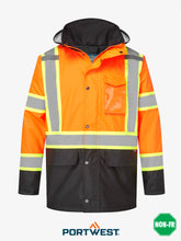 Load image into Gallery viewer, PortWest -  Hi-Vis X Back Contrast Winter Traffic Jacket - CA369
