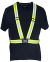 Hi Vis Safety Sash Reflective Belt Vest - 1.5 inches - Kosto - Front