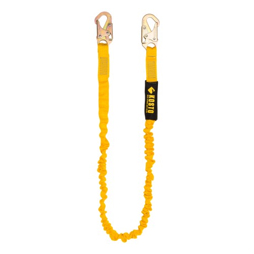 Two Snap 6 foot Lanyard - KOSTO - Tubular - Yellow