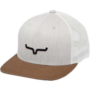 Mens G&T 110 Trucker Hat - Kimes - White and Brown