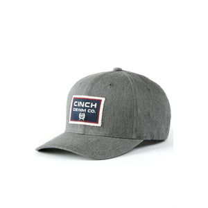 Mens Trucker Hat Flex Fit - Miller Cinch - Light Grey