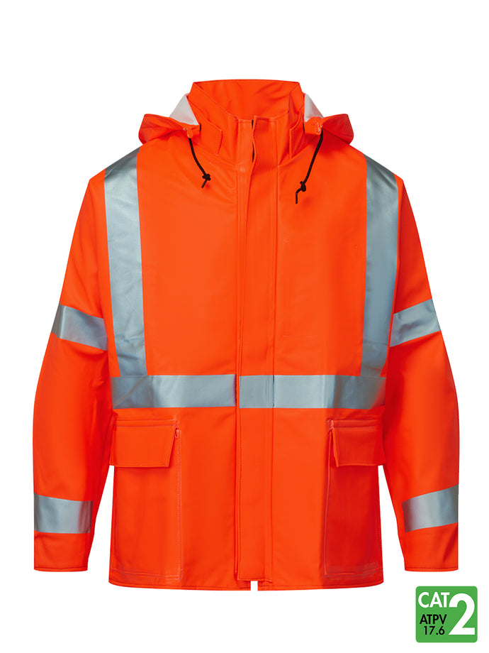 FR Raincoat - Orange - Front